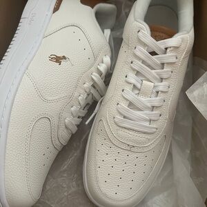 Polo by Ralph Lauren Men's Cream Sneakers